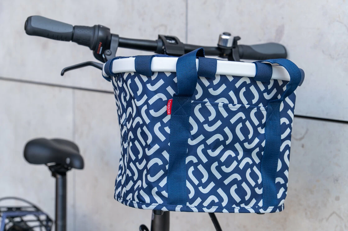 Składany koszyk rowerowy KlickFix Bike Basket Signature Blue