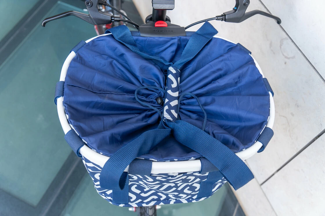 Składany koszyk rowerowy KlickFix Bike Basket Signature Blue